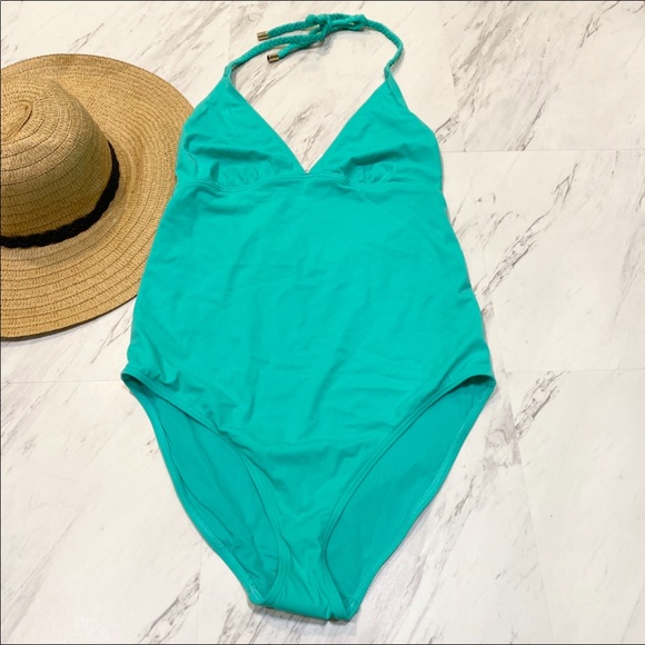 New! Topshop Maternity Halter One Piece Swimsuit 8 - Picture 1 of 9